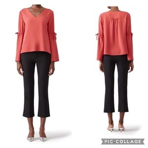 Cooper & Ella Red Ingrid Women Blouse. Size Large